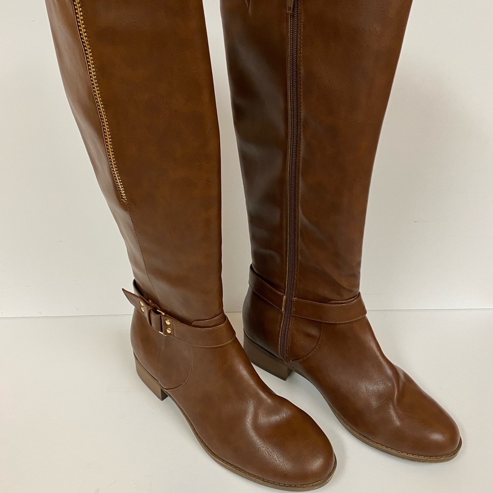 Material Girl Mwinnnie Strap Riding Boots size 9.5